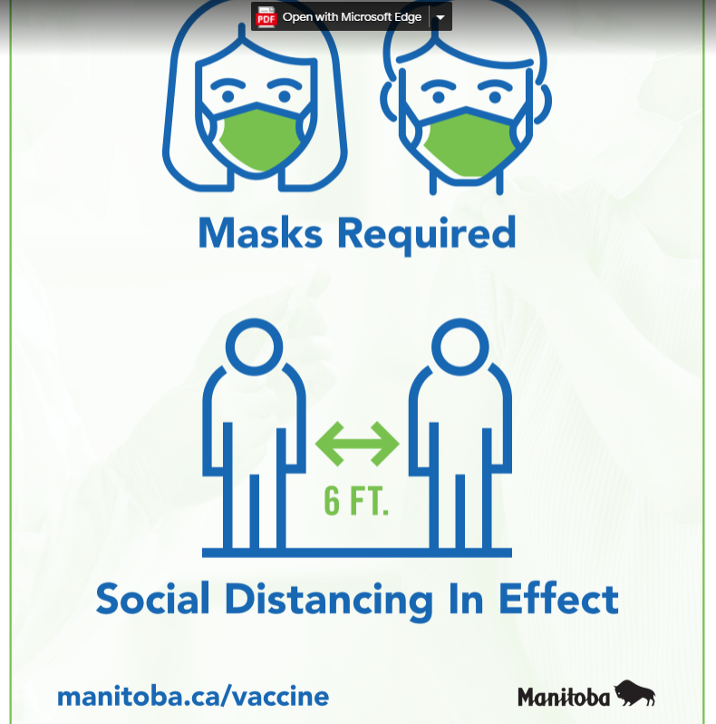 MB resources for business- masks/social distance
