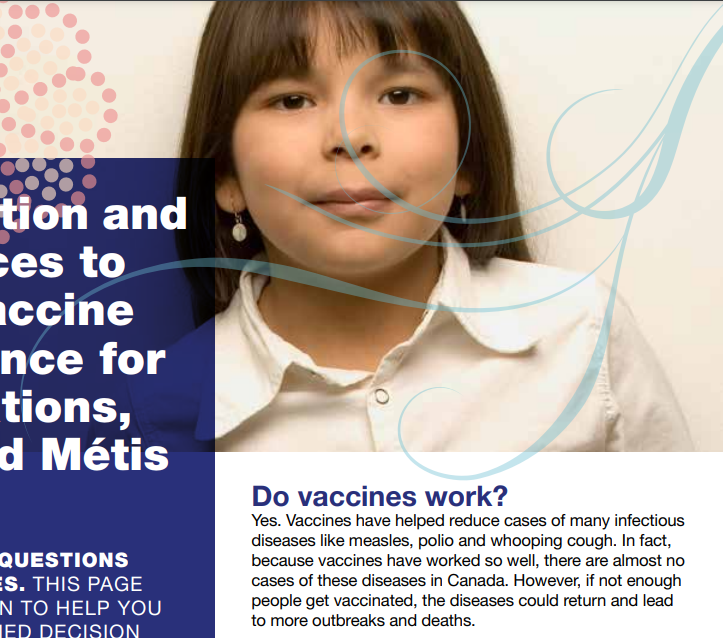 Information and Resources to Build Vaccine Confidence for First Nations, Inuit and Métis People