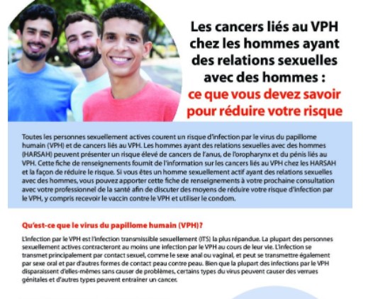 HPV related cancers among men who have sex with men