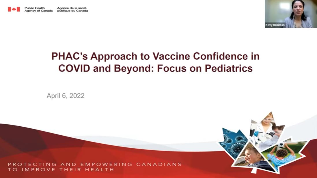 PHAC’s Approach to Vaccine Confidence in COVID and Beyond: Focus on Children