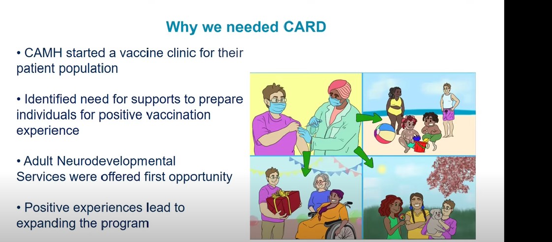 Implementing the CARD system to support vaccination in practice: Experiences from the Centre for Addiction and Mental Health (CAMH)